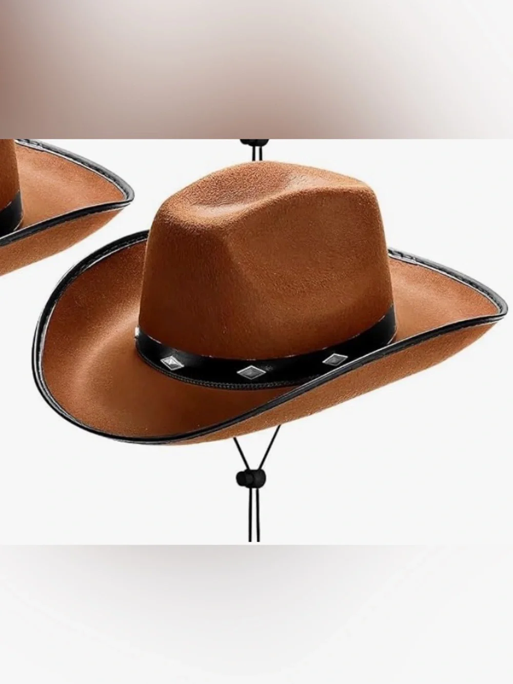 Classic Brown Cowboy Hat,Retro Western Hat Felt Cowgirl Hat